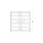 New 8-foot storage container