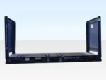 Used 20-foot flat-rack shipping container