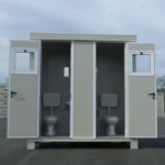 Sanitary block SS1 with 2 new toilets and 2 new hand basins