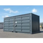 20-Foot Black Open Side Container – Secure and Convenient Storage