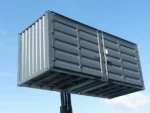 20-Foot Black Open Side Container – Secure and Convenient Storage