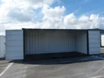 20-Foot Black Open Side Container – Secure and Convenient Storage