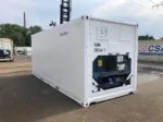 Newly painted 20-foot refrigerated container