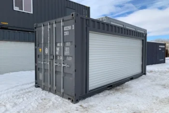 20-Foot Storage Container with Curtain – Waterproof and Secure