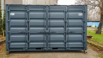 Used 15-Foot Open Side Container – Full Side Access and Secure Storage