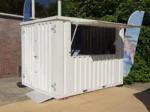 4×2 m Demountable Bar Container, White RAL 9016