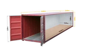 Container 40 Feet Open Top High Cube Used
