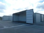 20-Foot Black Open Side Container – Secure and Convenient Storage