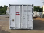 Newly painted 20-foot refrigerated container