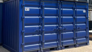 Used 15-Foot Open Side Container – Full Side Access and Secure Storage