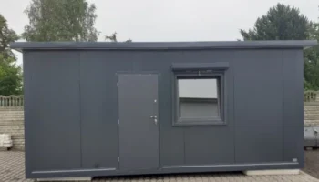 15 m² Office Container with WC and Kitchenette: Comfort and Independence