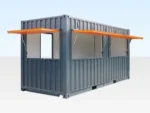 20-Foot Shipping Container Converted into a Cafe/Bar/Snack Bar for Sale