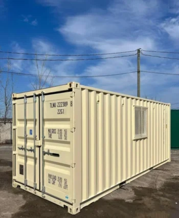 New Construction Site Office Container – 20 Feet Insulated and Equipped